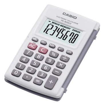 Kalkulačka Casio HL-820LV-WE Sivá Živica 10 x 6 cm