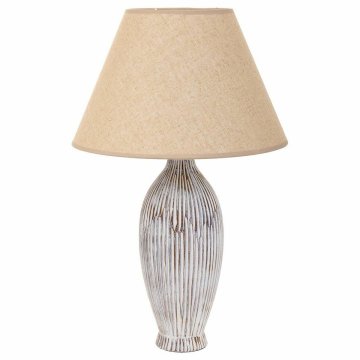 Stolná lampa Alexandra House Living Biela Polyesterová živica 220-240 V 18 x 49 x 18 cm