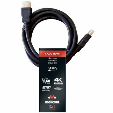 HDMI Kábel Meliconi 497002 1,5 m Čierna