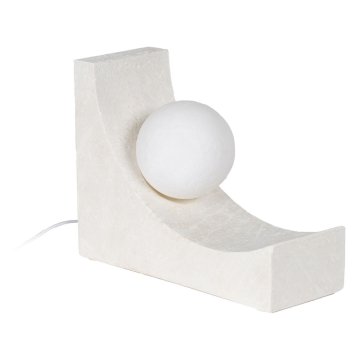 Stolná lampa Biela Polyesterová živica 220-240 V 26,5 x 10 x 19,5 cm