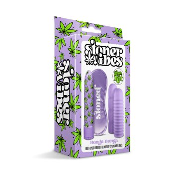 Klasické dildo NS Novelties Bonga Bunga Purpurová