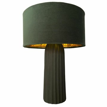 Stolná lampa DKD Home Decor Zamat Aluminium zelená (26 x 26 x 37 cm)