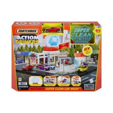 Hracia sada dopravných prostriedkov Matchbox Action Drivers Super Clean Car Wash