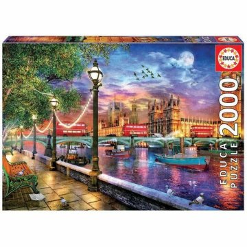 Puzzle Educa London at sunset 19046 2000 Kusy