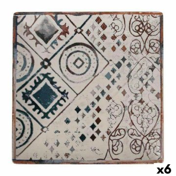 Plochý tanier La Mediterránea Grecia Porcelán 24 x 24 x 2 cm (6 kusov)