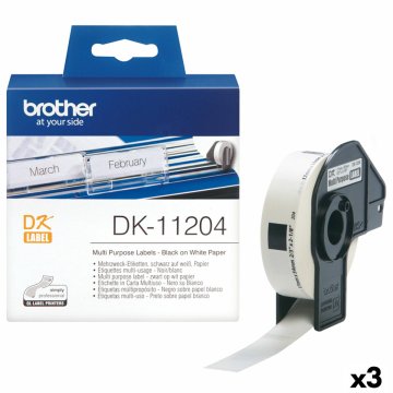 Etiketová rolka Brother DK-11204 17 x 54 mm (3 kusov)