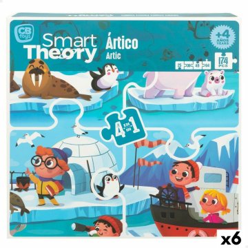 Detské puzzle Colorbaby Artic 4 v 1 174 Kusy 136 x 34 cm (6 kusov)