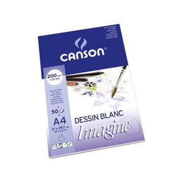 Drawing pad Canson Imagine 200 g 50 Listy 5 kusov (210 x 297 mm)