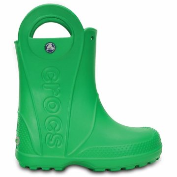 Detské gumáky Crocs Handle It Rain zelená