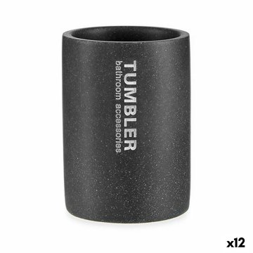 Držiak na zubnú kefku Tumbler Sivá Živica 7,5 x 10,2 x 7,5 cm (12 kusov)