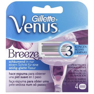 Náhradná žiletka na holiaci strojček Gillette Venus Breeze 4 kusov