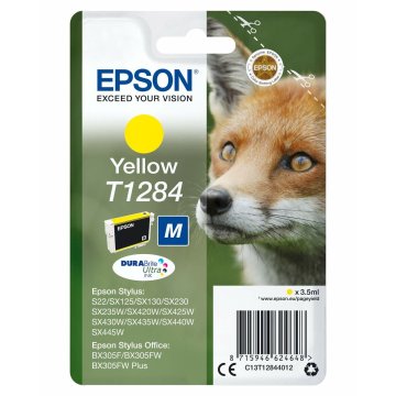 Originálne atramentové náplne Epson C13T12844022 Žltá