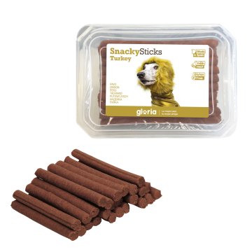 Maškrty pre psov Gloria Snackys Sticks Kurča Páv Tyčinky (800 g)