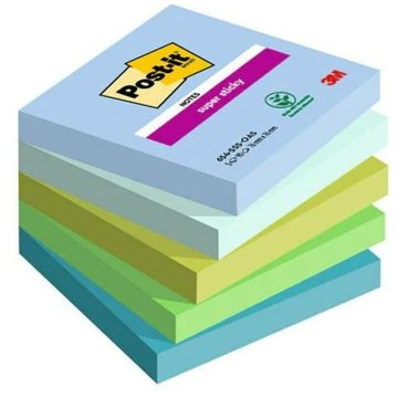 Samolepiace bločky Post-it Super Sticky Viacfarebná 5 Kusy 76 x 76 mm