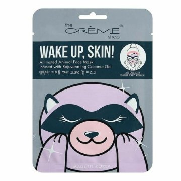 Maska na tvár The Crème Shop Wake Up, Skin! Raccoon (25 g)