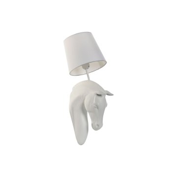 Nástenná lampa Home ESPRIT Biela Moderný Kôň Starožitný povrch 220 V 18 x 21,5 x 50,5 cm (2 kusov)