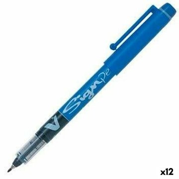 Pero na tekutý atrament Pilot V Sign Pen Modrá 0,6 mm (12 kusov)