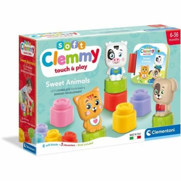 Stavebná hra Baby Born Cubes & animals Soft Clemmy (FR) Kniha 9 Kusy