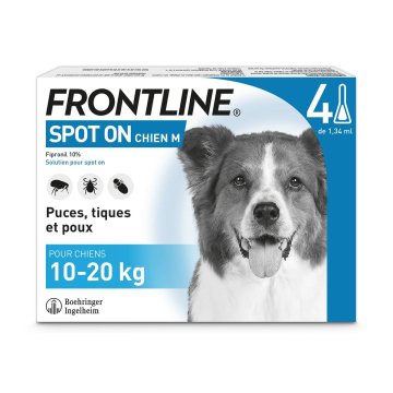 Proti parazitom Frontline pes 10-20 Kg 1,34 ml 4 kusov