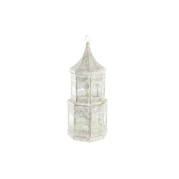 Lampa DKD Home Decor 2 kusov Biela Zlatá Kov Sklo Arab Starožitný povrch 30 x 30 x 71 cm (2 kusov)