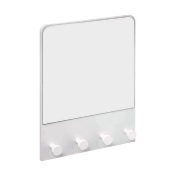 Nástenné zrkadlo 5five Simply Smart Biela 50 x 37 x 6 cm Door Hanger