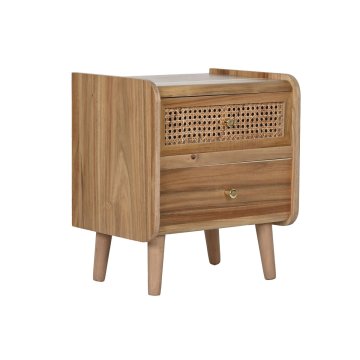 Nočný stolík Home ESPRIT Gaštanová Agátové drevo Drevo MDF 40 x 30 x 46 cm