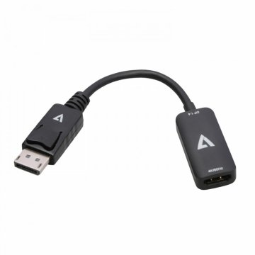 Adaptér DisplayPort na HDMI V7 V7DPHDMIACTV Čierna 4K Ultra HD