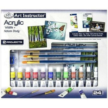 Acrylic Paint Set Royal & Langnickel Art Instructor 24 Kusy Viacfarebná