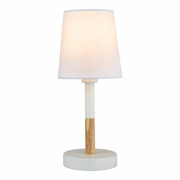 Stolná lampa EDM 32016 Biela Drevo Oceľ 40 W 220-240 V Ø 13 x 32 cm