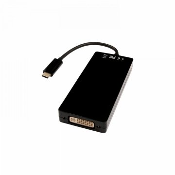 USB rozbočovač V7 V7UC-DPHDVGADVI-BLK