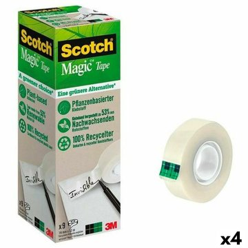 Sada lepiacich pások Scotch Magic Transparentná 9 Kusy 19 mm x 33 m (4 kusov)