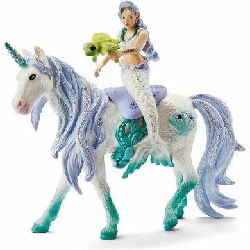 Figúrk Schleich 42509 Mermaid on sea unicorn Plastické