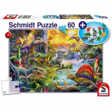 Puzzle Schmidt Spiele Dinosaurs Figúrky 60 Kusy