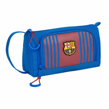 Školské púzdro F.C. Barcelona M917 Hnedočervená Námornícka modrá 20 x 11 x 8,5 cm