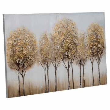 Maľba Alexandra House Living Nature Plátno Jedľové drevo 90 x 3 x 60 cm