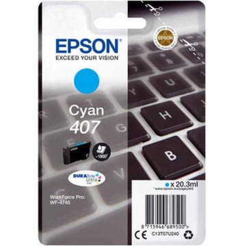 Originálne atramentové náplne Epson WF-4745 Azúrová