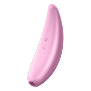 Sací stimulátor na klitoris Satisfyer Curvy 3+ Ružová