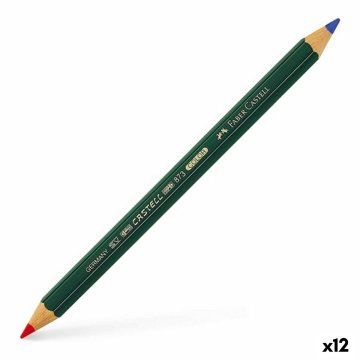 Ceruzka Faber-Castell 873 Color Modrá Červená (12 kusov)