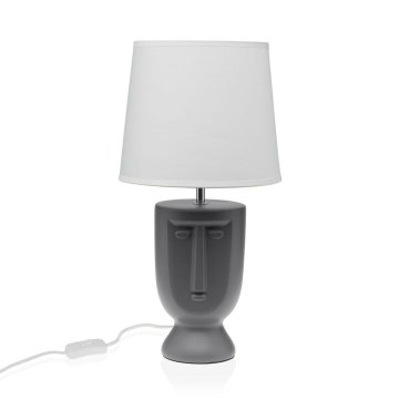 Stolná lampa Versa Sivá Keramický 60 W 22 x 42,8 cm