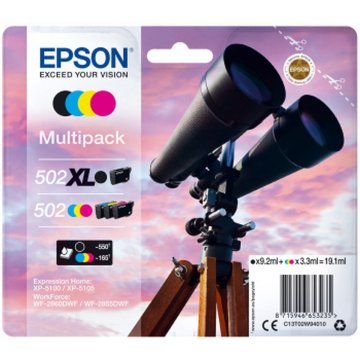 Originálne atramentové náplne Epson 502 XL Čierna