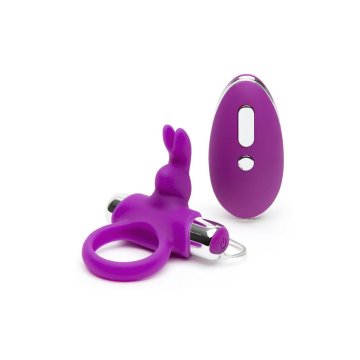 Gumených krúžkov na penis Happy Rabbit Remote Control Vibrácia