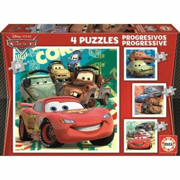 Puzzle Educa Cars (4 kusov)