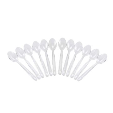 Reusable spoon set Algon Dezert Transparentná 12 kusov 14 cm