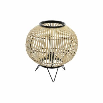 Stolná lampa DKD Home Decor Čierna Kov Gaštanová Bambus (36 x 36 x 37 cm)