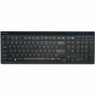 Klávesnica Kensington Advance Fit AZERTY Čierna Matná čierna Francúzština AZERTY