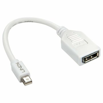 Adaptér Mini DisplayPort na DisplayPort LINDY 41021 Biela