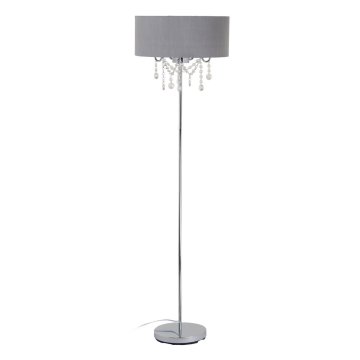 Stojaca lampa 44 x 44 x 161 cm Kov Striebro