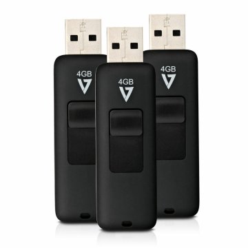 Pamäťová karta Micro SD s adaptérom V7 VF24GAR-3PK-3E Čierna 4 GB