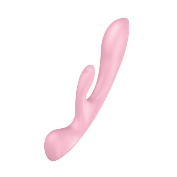 Vibrátor pre dvojicu Dual Stimulation Satisfyer Triple oh Ružová