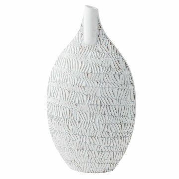 Váza DKD Home Decor Biela Živica Moderný 32 x 13 x 57 cm